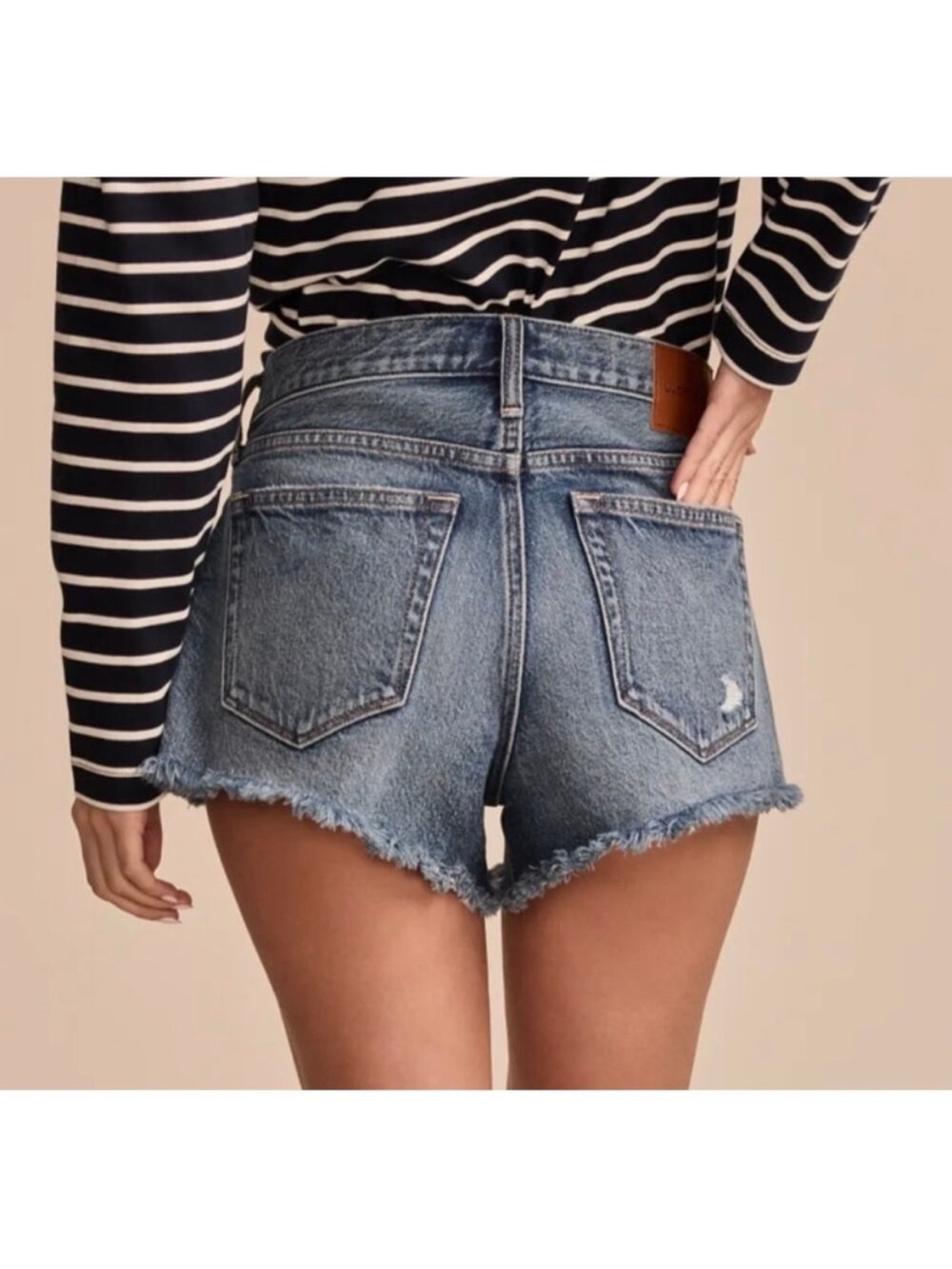 Lucky Brand High-Rise Distressed Denim Shorts Festival Coachella Stagecoach NWT - Picture 2 of 8